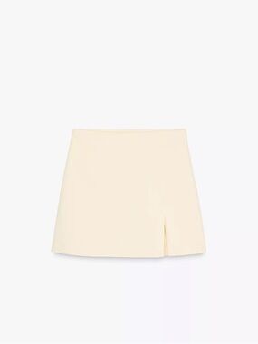 Zara Butter Yellow High-Rise Skort